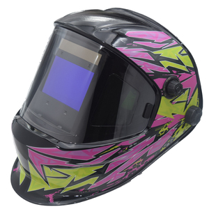Casco per Saldatura ad Oscuramento Automatico Protezione <span class=keywords><strong>Viso</strong></span> per Saldatore Ampia Visuale 103x90mm con Finestre Laterali per Sicurezza e Comfort Alimentazione <span class=keywords><strong>Solare</strong></span> CE - Product Image 5