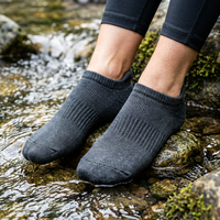 Chaussettes imperméables basses à 3 couches avec logo personnalisé OEM pour hommes et femmes, idéales pour la course, le trail, le cyclisme et les aventures en plein air