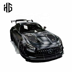 Facelift Auto Body Part Black Series Style Demi-Fiber De Carbone Voiture Pare-chocs Avant Moteur Capots Pour Mercedes Bens <span class=keywords><strong>Amg</strong></span> Gt Gtr Bonnet - Product Image 3