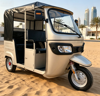 Véhicule électrique commercial à trois roues pour 4 passagers avec auvent, longue autonomie, pour le transport public urbain