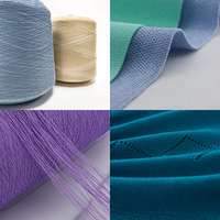 En gros 28S/1 Polyester Viscose Mixte Teint Brillant Refroidissement Fil De Soie pour Crochet Tissage À Tricoter D'été Fil De Glace