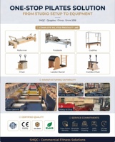 Cama de Pilates Plegable de Aleación de Aluminio Ajustable con Riel Completo y Resistencia de Muelles, Entrenador Multifunción para la Salud