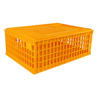 Cage de transport pour volailles vivantes en gros, boîte de retournement pour poussins, caisse de transport en plastique pour canards, poulets, pigeons