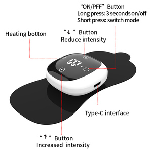 Masseur sans fil électrique EMS Shiatsu à vibrations et chaleur infrarouge pour le cou, le dos et les épaules, avec télécommande sans fil et 6 modes de massage - Product Image 6