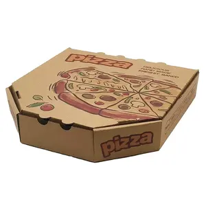 24小时报价环保纸板披萨盒定制标志印刷材料披萨盒