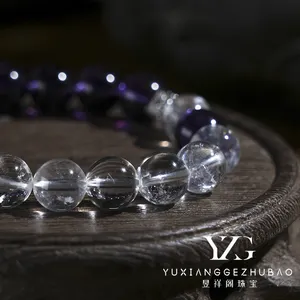 YXG High Quality Natural Crystal Stone Bracelet Round Fashion Design Bracelet Bangle For Children's Party Gift
