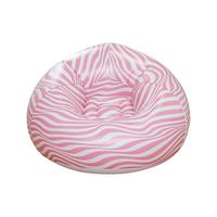 Canapé gonflable au design moderne et luxueux, motif rayé, chaise pliante pour les loisirs en plein air et les vacances