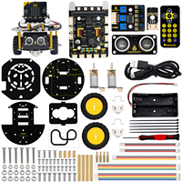 Pengiriman Cepat Keyestudio Microbit Kit Mini Smart Tortoise Robot Car Paket Lengkap Kit Robot STEM Tanpa Papan Micro Bit
