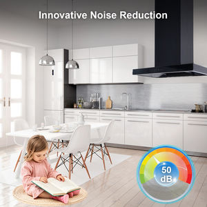 מפעל moni יוקרה מותאם אישית 110v הארובה rd20451 קיר רכוב מחץ נקי מטבח שחור מכסה המנוע - Product Image 5