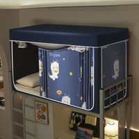 Moustiquaire de lit pour dortoir étudiant, support monobloc, rideau occultant pour lit simple, lit superposé supérieur et inférieur