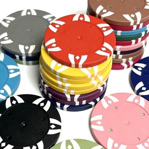 Fichas de Póker de Arcilla Duraderas, Ecológicas y No Tóxicas Coolstar con Diseño de 12 Rayas y Pegatinas con Logotipo Personalizado para Uso en Casinos - Product Image 2