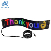 LEDIUP Écran LED souple et étanche Smart Phone APP Control LED Light Sign Custom Funny Image LED Matrix Panel For Car