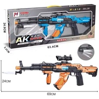 Pistolet Mitrailleur Jouet Camouflage Électrique Son et Lumière Vibrations en Plastique pour Enfants - Vente en Gros