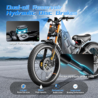 Vélo de montagne électrique EAhora Romeo Pro 3 2026, pneus larges, freins à disque hydrauliques, double suspension, 26x3