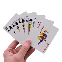 Cartes à jouer noires personnalisées avec logo, 100% PVC plastique, imperméables, de luxe, imprimées en usine, échantillon gratuit