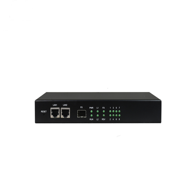 8 voice TDM over IP 10/100M ethernet protocol converter FXS/FXO E&M over IP