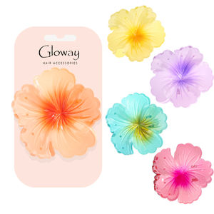 Articoli caldi estate spiaggia <span class=keywords><strong>accessori</strong></span> per <span class=keywords><strong>festa</strong></span> di nozze fermaglio fiore di ibisco Plumeria Daisy fiori hawaiani fermagli per capelli - Product Image 1
