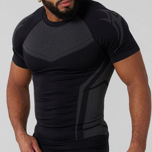 Camiseta Formal para Hombre de Marca Compartida, 280 g/m², Lisa, de Secado Rápido, Transpirable y Elástica, Corte Ajustado, Manga Regular, para Gimnasio - Product Image 5