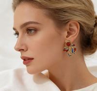 Bijoux plaqués or, vente en gros de bijoux chinois, boucles d'oreilles ethniques, cadeaux chrétiens pour femmes, ornements pour dames, bijoux marins