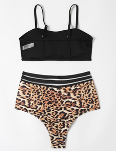 Bikini Bandeau con estampado de Cheetah para mujer, bañador Sexi de cintura alta, 2022 - Product Image 3
