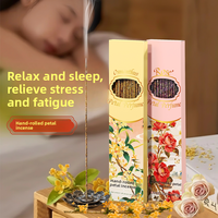 Aromaterapi Kelopak Bunga Wangi Tahan Lama Osmanthus Mawar Bunga Kering Buatan Tangan Dupa Kelopak Alami Pemurni Udara Bambu