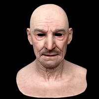 Masque en silicone pour tête entière, texture de peau humaine ultra-réaliste, pour jeu de rôle, simulation, accessoire de maquillage