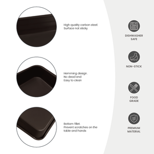 אביזרים למטבח מאפייה מאפיית אביזרים לחם & כיכר פאנס מלבני צורה מלבנית בטוחה nonstick פחמן פלדה מחבת bakingמגש - Product Image 3