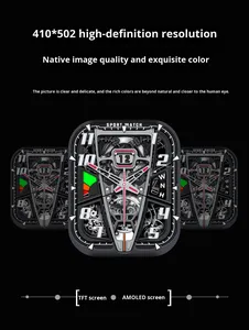 AK65 1.95 "IPS Montre de sport intelligente avec moniteur de fréquence cardiaque IP67 Étanche Chargement sans fil GPS <span class=keywords><strong>123</strong></span> + Modes de sport Suivi de la forme physique - Product Image 3
