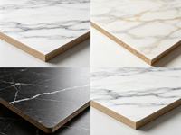 Panneau de mélamine MDF/panneau de particules 1220*2440*12mm 15mm 18mm avec placage en grain de marbre