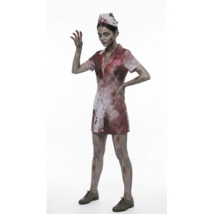 <span class=keywords><strong>Disfraz</strong></span> de <span class=keywords><strong>Enfermera</strong></span> Zombi para Halloween, Traje Sangriento y Aterrador para Cosplay, Vestido de Terror para Actuaciones en Escenario para Adultos - Product Image 2