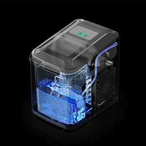 Máquina de Hielo de Mesa Inteligente con USB y Funciona con Batería para el Hogar, Automóvil, Hotel, Uso en Exteriores - Mini Máquina de Hielo Portátil Cuadrada - Product Image 5