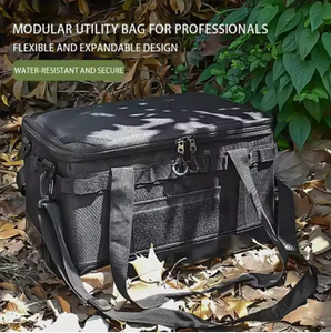 Borsa da Picnic Pieghevole con Divisori, Contenitore Portatile per Attrezzi da Esterno e Multi-Tasca per Utensili da Campeggio per Gite - Product Image 6