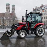 Tracteur agricole robuste 80 CV 4x4 avec cabine climatisée, système hydraulique puissant et capacité de levage élevée pour les professionnels de l'agriculture