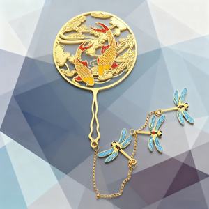 Marque-page en métal personnalisable, design anime, en alliage de zinc émaillé, idéal pour les promotions de vacances et les cadeaux d'affaires - Product Image 5