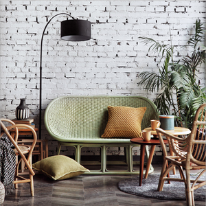 Muebles de mimbre natural para jardín al aire libre contemporáneo para sala de estar, comedor, <span class=keywords><strong>Hotel</strong></span>, dormitorio, juego de sofá de conversación - Product Image 2