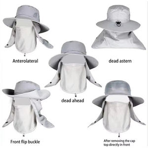 Gorras de Pesca de Verano al Aire Libre para Hombre, Protección UV, Sombreros Casuales Delgados para Deportes y Escalada, Venta al Por Mayor - Product Image 3