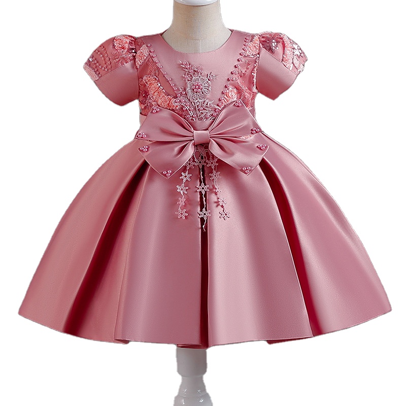 birthday princess dresses for toddlers Atogsazn Baby Girl Wedding Dress Toddler Casual Sleeveless Mesh Dresses Birthday Princess Clothes 01-White 9-12 Months