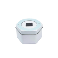Boîte hexagonale en fer avec cœur en acier personnalisée Boîte en fer pour montre Boîte en fer hexagonale universelle en forme spéciale pour le thé