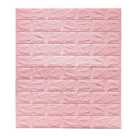 Nva GR-Great Wall Board Collection 70x77cm XPE Foam Self-Adhesive 3D Waterproof Wall Stickers (Checkered/Floral Patterns Modern