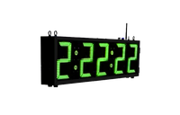 Reloj LED Impermeable Feibot de 5 Dígitos de Doble Cara para Cronometraje de Carreras al Aire Libre
