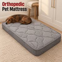 Matelas orthopédique personnalisé pour chien avec options d'emballage et sélection de passepoil pour une housse extérieure amovible