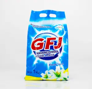 Gfj detergente para remoção de inundação, detergente para atacado, limpeza forte, pó de lavar roupa, removedor de manchas e óleo