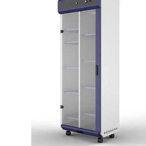 Armoire de stockage de produits chimiques avec portes en verre, acier thermolaqué, haut niveau de sécurité pour usage en laboratoire - Product Image 4