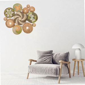 Mexikanische Wandkunst-Dekorationen, meistverkaufte afrikanische Bodendekoration, langes Makramee-Hängedekor, schwarze Platte - Product Image 4