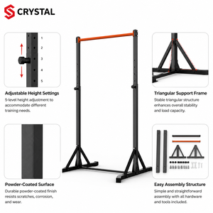 Estación de Dominadas Ajustable SJ6010F de Acero Reforzado para Uso Doméstico, Estación de Dips, Venta al por Mayor OEM - Product Image 4