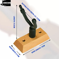 Jingying 2026 Factory North American Black Walnut/Beech Wood Base Wall Mount Violin Hooks String Instrument Parts&Accessories