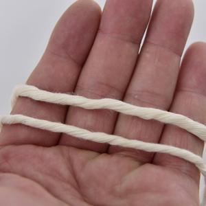 Atacado de Corda de Algodão para Macramê de Fio Único de Alta Qualidade 2mm 3mm 4mm 5mm <span class=keywords><strong>6mm</strong></span> Corda de Macramê de Algodão Corda para Macramê - Product Image 4