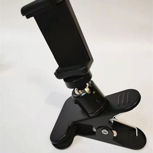 <b>Gimbal</b> Clamp Black 9.2cm H 11cm W 7.2cm Jaw Width Clamp Mount For Desk Studio Lighting Stand - Product Image 2