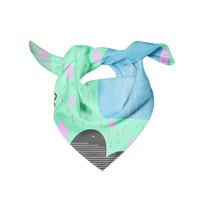 Écharpe à imprimé floral numérique personnalisée avec logo, châle de mode pour femmes 100% polyester, vente en gros