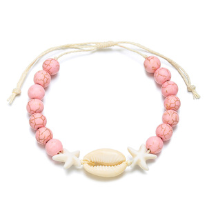 Seashell <b>Bracelet</b> With Starfish And Cowrie Shells Adjustable Women's Jewelry For Vacation Gift Unisex Fashion <b>Beaded</b> <b>Bracelet</b> - Product Image 5